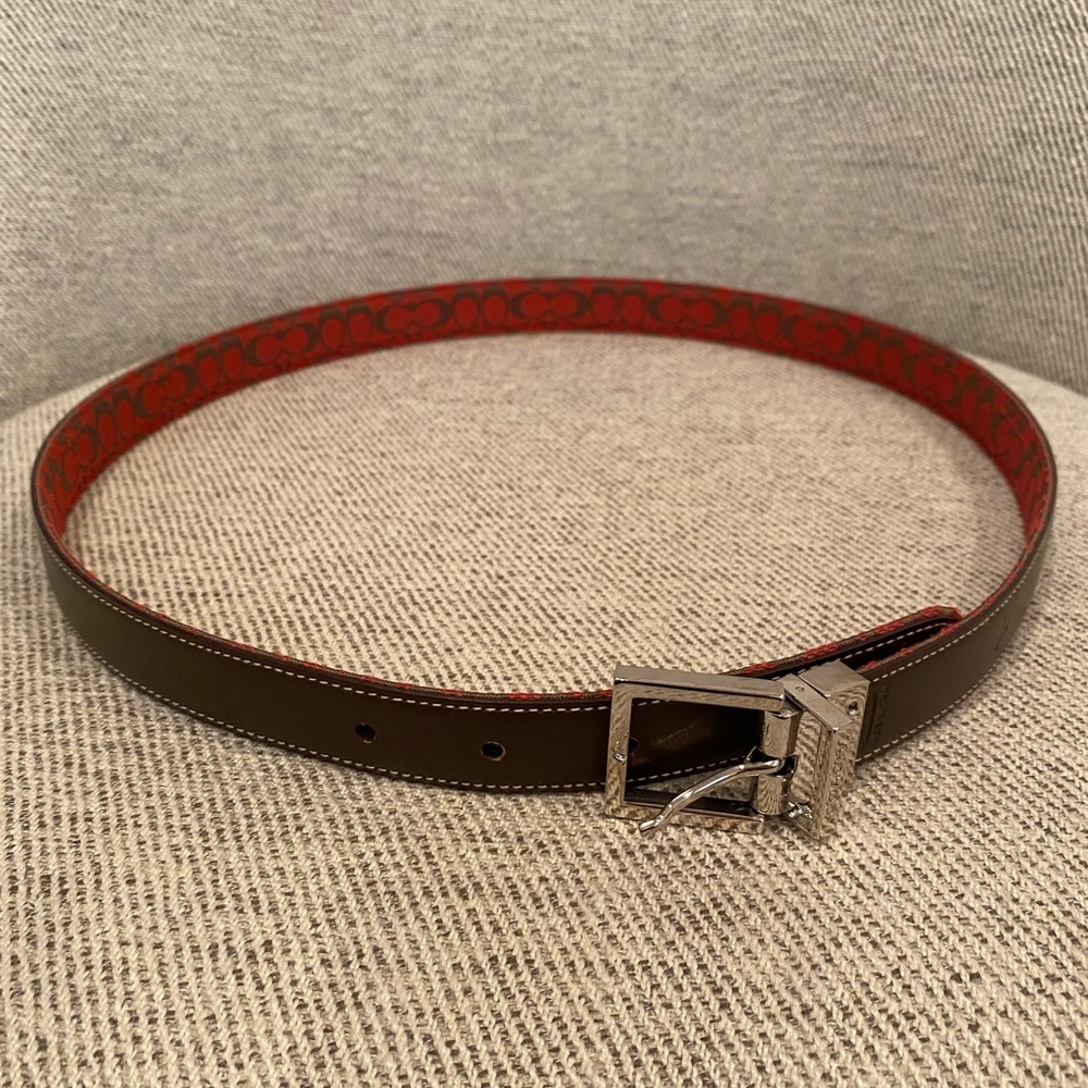 Coach Logo Belt